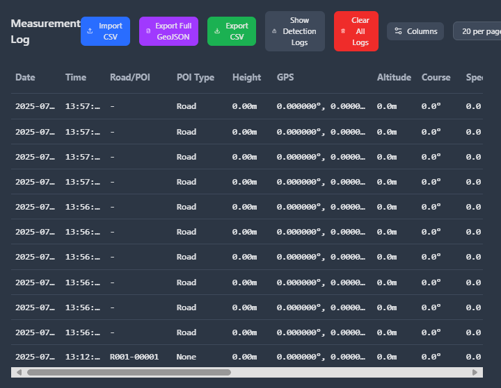 MeasurePro Data Export - Comprehensive reporting with CSV, JSON, and GeoJSON export capabilities