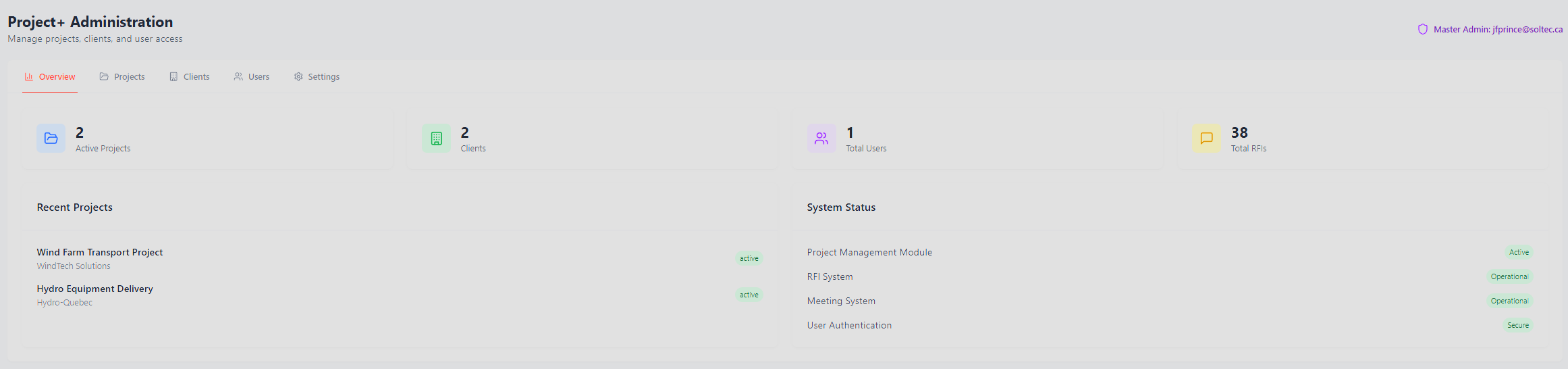 Project+ Admin Console - Portfolio KPIs, milestone timeline, and approval queues